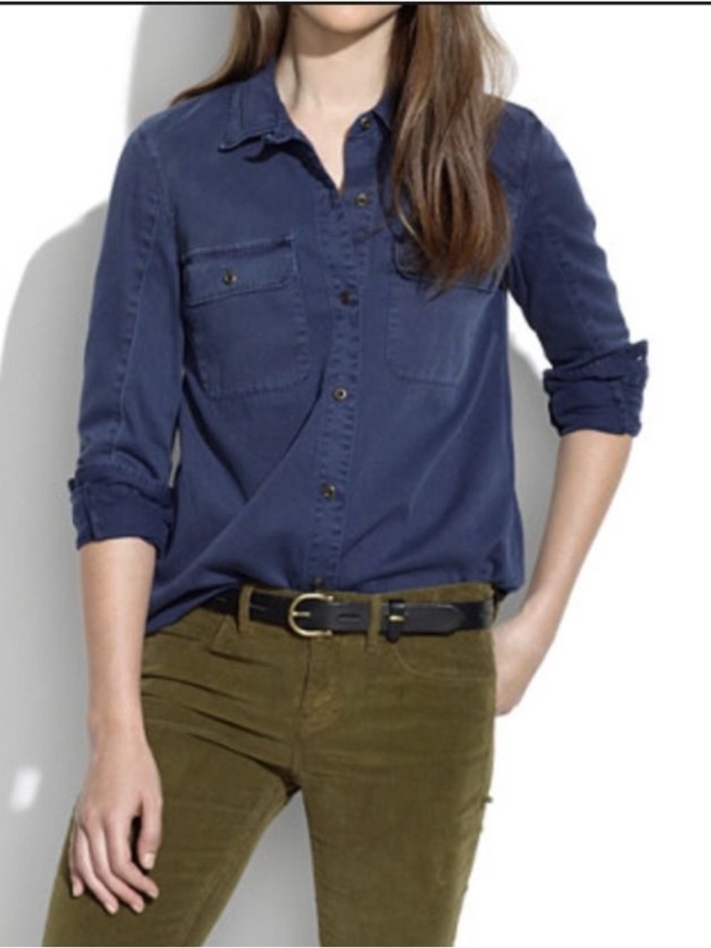 Madewell Blue Button Down Shirt